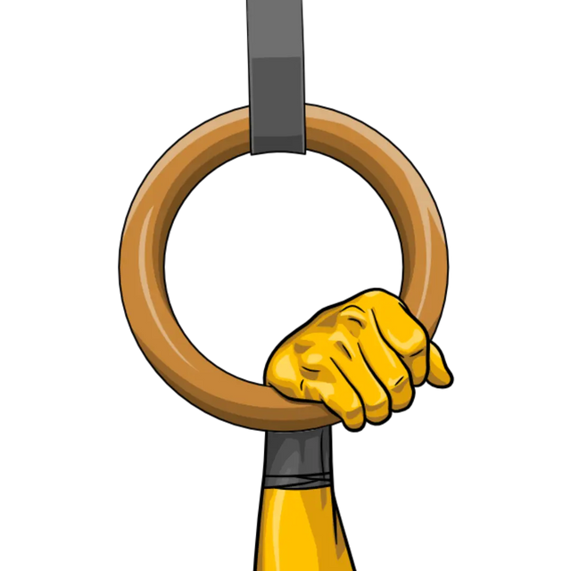 gymnastic rings false grip