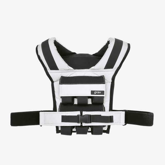 Grav Weight Vest 12kg - Reflective Grey by Gravgear