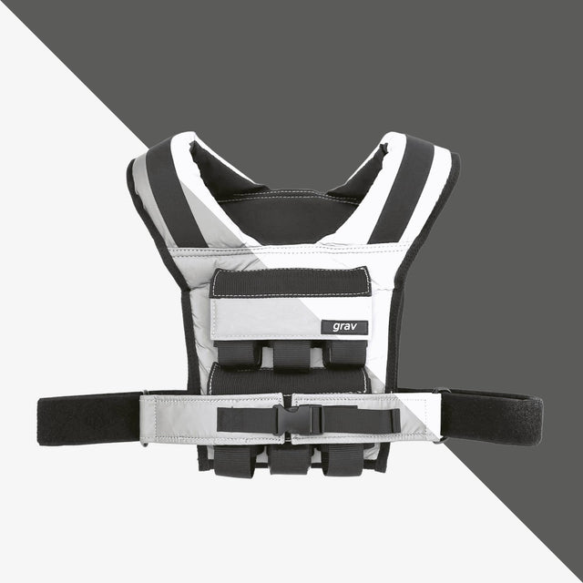 Grav Weight Vest 12kg - Reflective Grey by Gravgear